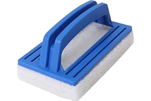 IHLOOTD Pool Schwamm Bürsten Poolreinigung Handschrubbe Poolbürsten mit Griff Teich Bürste Pool Zubehör Reinigung für Beseitigung von Schmutz, Algen (Blau)