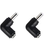 5x Adattatore Cavo DC – Spina Maschio 5.5x2.5mm A Femmina 4.0x1.7mm, Lunghezza 12cm, Generico