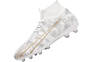 ASOCO DREAM Chaussures de Football Homme Spike Crampons Professionnel Athlétisme Entrainement Chaussures de Sport en Plein Air