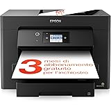 Epson WorkForce WF-7830DTWF, Stampante multifunzione A3 fronte/retro, Fax, Scansione, Copia, ADF 50 pagine, Velocità 25 pagin