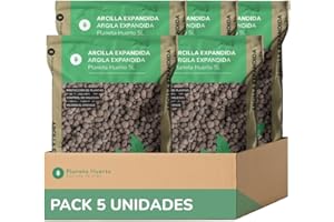 PLANETA HUERTO BONSÁI PLANETA HUERTO | Arcilla Expandida 25 L – Bolas de Arcilla para Drenaje, Hidroponía y Sustrato de Plantas