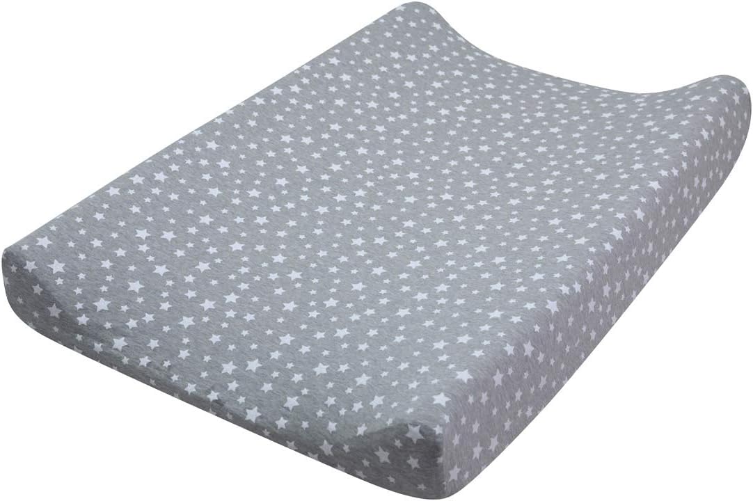 JYOKO KIDS Sábana para cambiador ajustable (WHITE STAR) 80 X 50 cm Algodón