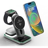 Amkette PowerPro Air 920, 3-in-1 Qi2 Certified 23W Magsafe Wireless Charger for iPhone | Compatible with iPhone 16,15,14,13,12 Series | AirPods 4th,3rd,2nd Gen/Pro | Apple Watch 10/9/8/7/6/5/SE/Ultra