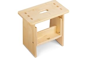 ‎SCHREINEREI HARTMANN Schreinerei Hartmann Tritthocker GÜNTHER (Ahorn) – Tritthocker, Sitzhocker Holz, stabil in Massivholz, für Kinder und die ganze Familie