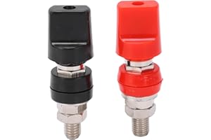 RAGUSO Słupek Zaciskowy M8 Zacisk Prądu o Dużym Napięciu 100A Zacisk Miedziany o Wysokiej Dokładności Przetwornica Słupka Zaciskowego z Wtyczką 4 Mm do Sprzętu Elektronicznego