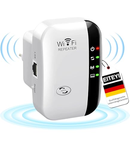 Répéteur WiFi Double Bande 1200 Mbps - Amplificateur Signal 4 Antennes - Port LAN Gigabit