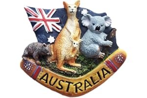 WEDARE MAGNET SOUVENIR Australie Animaux Sauvages 3D Réfrigérateur Aimant Souvenirs Résine Magnétique Décoration De Cuisine À La Maison, Australie Aimant Collection Cadeau