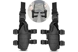 KEENZO Fondina Tattica per Gamba a Goccia, per Gamba Sinistra e Destra, Universale Imbracatura Gamba Regolabile per Airsoft, Coscia, Halloween, Travestimenti, Attività CS