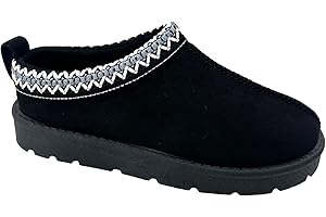 sole london Women's Slip On Warm Faux Fur Lined Ladies In Out Door Slippers Shoe Boots