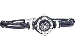 AMORILI bracciale con bussola e cordino nautico uomo