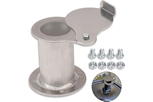 OHOHO 2" Teardrop Exhaust for UDS Ugly Drum Lid Exhaust Vent Smoke Stack Damper Valve BBQ smoker - with Screws