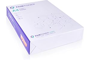 FairToner Kopierpapier Standard DIN-A4 (500 Blatt) 80g, Universal Druckerpapier Weiß