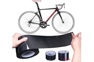 RANRAO Adesivi protettivi per telaio bici, materiale in fibra di carbonio 5D antigraffio, (3 cm x 3 metri)