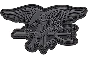 LEGEEON Blackout US Navy Seals Insignia DEVGRU SOCOM Morale Tactical Army PVC 3D Touch Fastener Patch