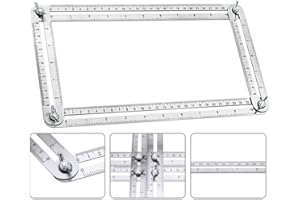 Xinlie Angle Règle de mesure Règle multi-angle Modèle d'angle Modèle Premium Outil Règle Modèle d'angle Angle Outil de mesure Rapporteur Modèle Outil Règle ajustable Règle de mesure AngleTemplate