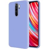 KZY İletişim Xiaomi Redmi Note 8 Pro ile Uyumlu İ&ccedil;i Kadife Soft Logosuz Lansman Silikon Kılıf - Lila