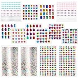 Vielfältig Einsetzbar: Geeignet für die Herstellung einer Vielzahl von DIY-Handwerken, darunter dekoratives Scrapbooking, handgefertigte Grußkarten, Kinderhandwerk und so weiter. Wunderschöne Aufkleber können auch für die Gesichtsdekoration von Kindern oder zum Dekorieren von Fotorahmen, Mobiltelefonen, Autos usw. verwendet werden, um den DIY-Spaß zu genießen.