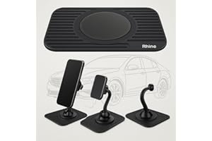 RHEME Car Sat Nav Tomtom Garmin Mobile GPS Rubber Dash Board Non Stick Mount Holder Mat Slim Portable Dashboard Ultra Thin Sat Nav/Gps Friction Mount Mat For TomTom, Garmin Navman Mio