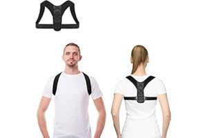 Ueomul Correcteur de Posture hommes femmes, bracelet haut et dos réglable confortablement rettighener support arrière pour le dos, les épaules et le cou
