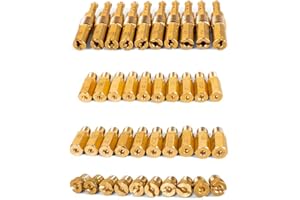 Hefddehy 30 pezzi Carburatore Ugello principale e 10 pezzi Getti pilota lenti per carburatore PWK CVK PWM