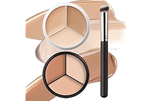 ‎TITIMORE 2 Stück Tri-Color Concealer Contour Palette Langanhaltend Creme Concealer Full Coverage Color Correcting Palette Wasserdicht Kein Verschmieren Cream Foundation Contouring Palette