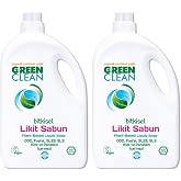 U Green Clean Green Clean Organik Portakal Yağlı Bitkisel Likit El Sabunu 2,75 lt 2'li