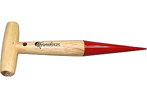 KAMIKAZE PERFORMANCE IN YOUR HANDS Kamikaze Plantador de Mano para Bulbos - Herramienta de Acero Inoxidable para Plantación de Bulbos y Flores con Pincho de Precisión