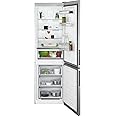 AEG 6000 Series Fridge Freezer RCB632E2MX TwinTech No Frost, Freestanding, Multiflow, 186cm, 230/101 litres, Stainless Steel with Antifingerprint & Grey