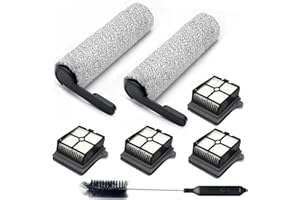 AVAENZO [Versione 1] Accessori per Tineco Floor One S7 Pro/Floor One S6 [prima di agosto 2024], 2 rulli 4 filtri umido secco aspirapolvere tutto in uno