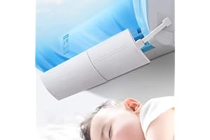 MANMANING Deflettore Condizionatore Universale Parabrezza aria condizionata Scudo del condizionatore Freddo/Calda, per casa/Ufficio,Anziani, Neonati, Donne in Gravidanza - Bianco