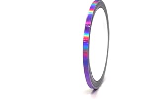 ‎FINEST FOLIA Finest Folia (0,79€/m) 10 Meter Hologramm Zierstreifen Basteln Möbel Auto Motorrad Modellbau Deko Dekorstreifen Klebestreifen selbstklebend DIY (Hologramm Lila, 5mm Breite)