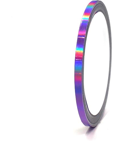 Mosaik Hologramm Oilslick Zierstreifen – Selbstklebende Bastelfolie Für Möbel, Fliesen & Wände | 30mm, Grün Schillernd, 10m Rolle