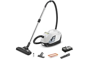 Kärcher Aspiradora DS 6 con Filtro de Agua, Capacidad de Absorción: 650 W, Radio de Acción: 10,2 m, Peso: 7,5 kg, Filtro HEPA 13, Boquilla para Suelos Conmutable, Boquilla para Ranuras y Tapicerías