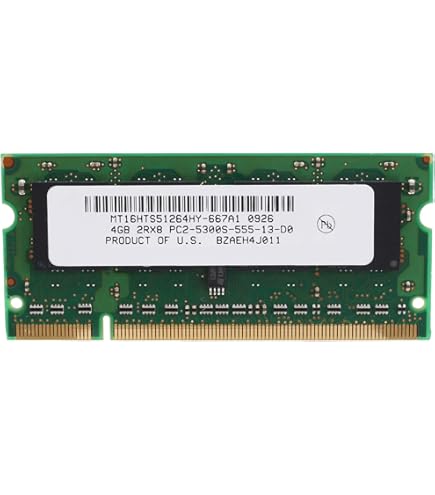 20Go 16Go 8Go 4Go 2Go DDR2 667MHz PC2-5300S 200Pin SODIMM Laptop Mémoire Crucial