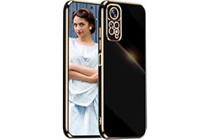 JEELAR NEINEI Funda para Xiaomi Redmi Note 11 Pro 4G/5G,Carcasa Espejo Silicona Shockproof Diseño Minimalista Caso,Ultradelgado Elegante Color Brillante Enchapado TPU Case Cover,Negro