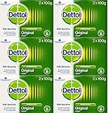 Dettol Antibacterial Soap 100g Twin Pack x 6 Packs