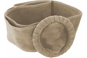 FrasiBags Ceinture femme large en daim avec ficelle anneau, ceinture femme en daim, ceinture haute femme, ceinture femme cuir Made in Italy