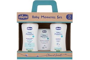 Chicco Baby Moments - Body Bath Set + Shampoo + Cologne Water