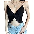 DAVINA FASHIONS Front Twist Crop top Tube top Female Streetwear Sleeveless for Women's Girls (Free Size fits Upto 28 to 34 Bust Size)