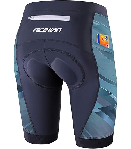 Donna Con Pantaloncini Corti Corti Da Ciclismo, Pantaloncini Sportivi Da Ciclismo Unisex Imbottitura Ispessita Traspirante MTB Bike Donna Uomo Mutande Intimo Imbottito For Bicicletta Pantaloncini Da E