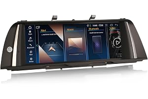 Erisin 10,25" 8-kärnor 4GO+64GO Android 14 GPS stereo bilradio för BMW 5-serien F10/F11 NBT stöd IPS iDrive OEM Bluetooth 5.0 Dab+ trådlös Carplay Android Auto Canbus DSP wifi pekskärm