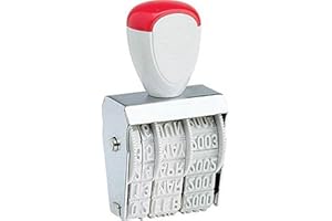 GUTE LINES Timbro Datario Manuale (Data in Italiana) Datario in Gomma da 5mm Manuale, Regolabile 12 anni, per Casa, Negozio, Ufficio ecc