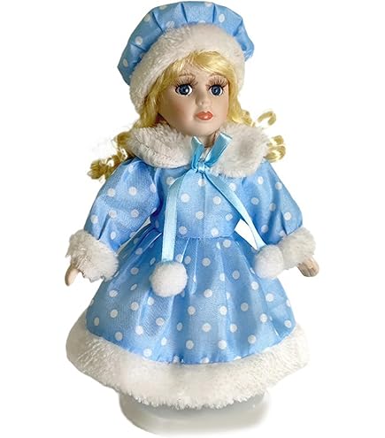 JOLIE POUPÉE BLONDE EN PORCELAINE