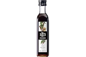 1883 Maison Routin Premium Chai Tea Syrup for Coffee, Latte, Iced Tea, Desserts - Vegan-Friendly, Allergen-Free, No Preservatives - 250ml Glass Bottle