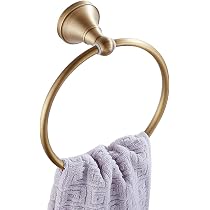 Porte-Serviettes Mural En Laiton Doré Bathfirst - Support Pour Salle De Bain, 29.5 Cm, Style Rétro