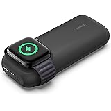 Belkin Caricabatteria wireless rapido per Apple Watch e power bank 10K con cavo USB-C/USB-C (30 cm), ricarica 33% più veloce 