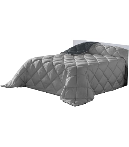 Couette Longue Lucena Cantos 300 G/m² - Taille XL 300x270 Cm, Fibre Creuse Siliconée, Microfibre Douce, Hiver Chaud