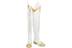PinLian Genshin Impact Traveler Lumine Stiefel Schuhe Halloween Cosplay Kostüm