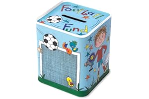 RACHEL ELLEN DESIGNS LTD Rachel Ellen Designs - Football Money Box Tin - Football Fund
