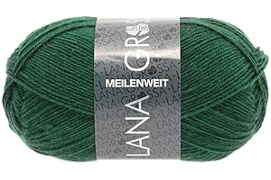 ‎LANA GROSSA LANA GROSSA Meilenweit 50g | Sockenklassiker, waschmaschinenfest | Handstrickgarn aus 80% Schurwolle & 20% Polyamid | 50g Wolle zum Stricken & Häkeln | 210m Garn FB1367